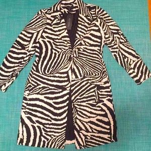 Rachel Zoe Zebra statement coat